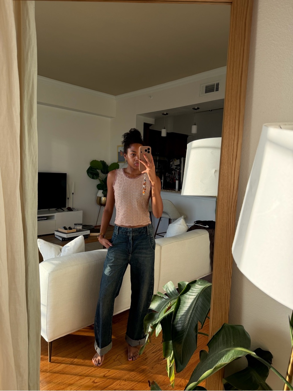 Armani Collezioni Ribbed Tank Top